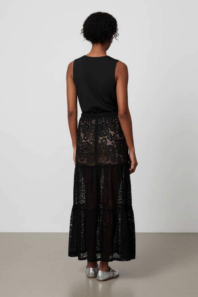 Jupe Noire Longue Boheme