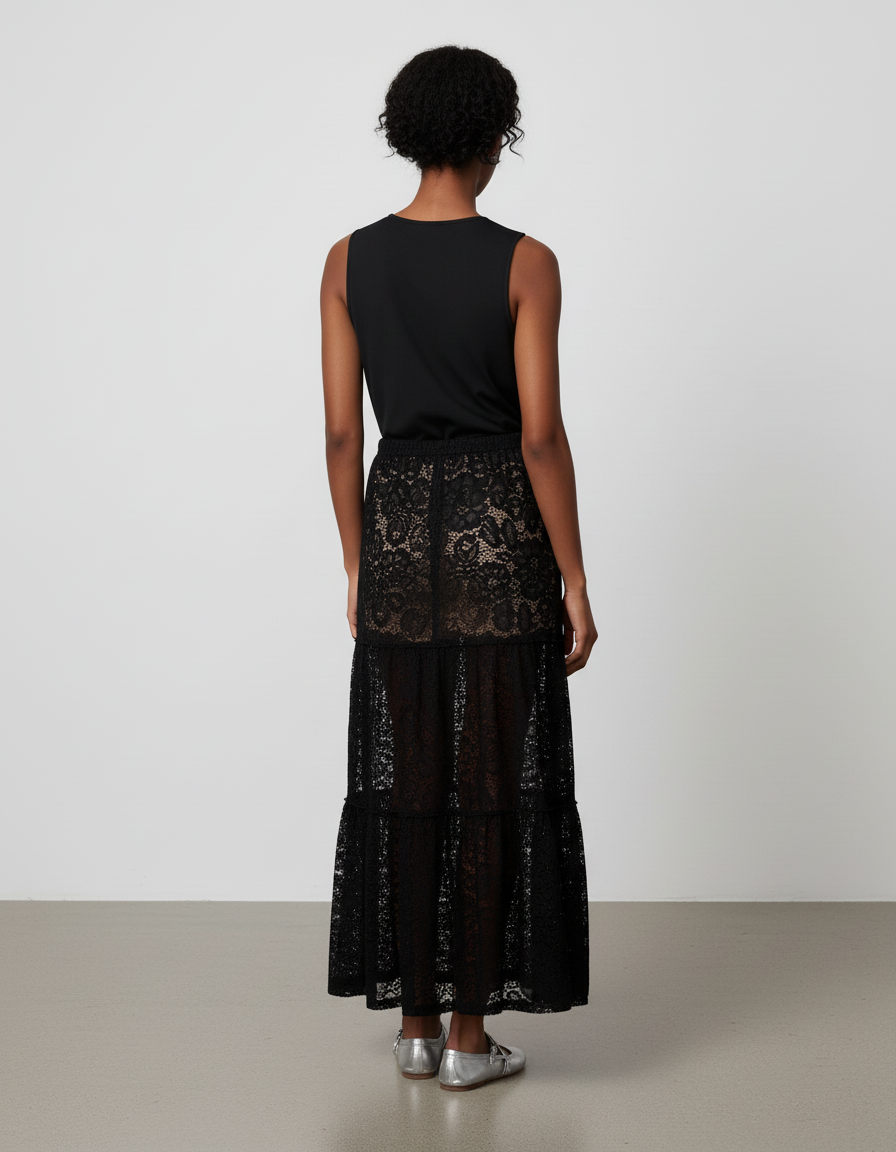 Jupe Noire Longue Boheme