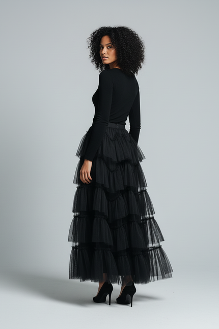 Jupe Froufrou Longue