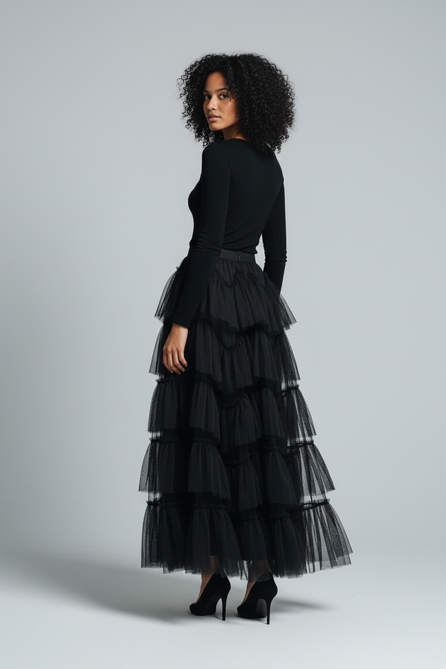 Jupe Froufrou Longue