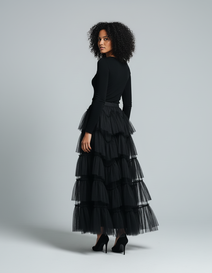 Jupe Froufrou Longue