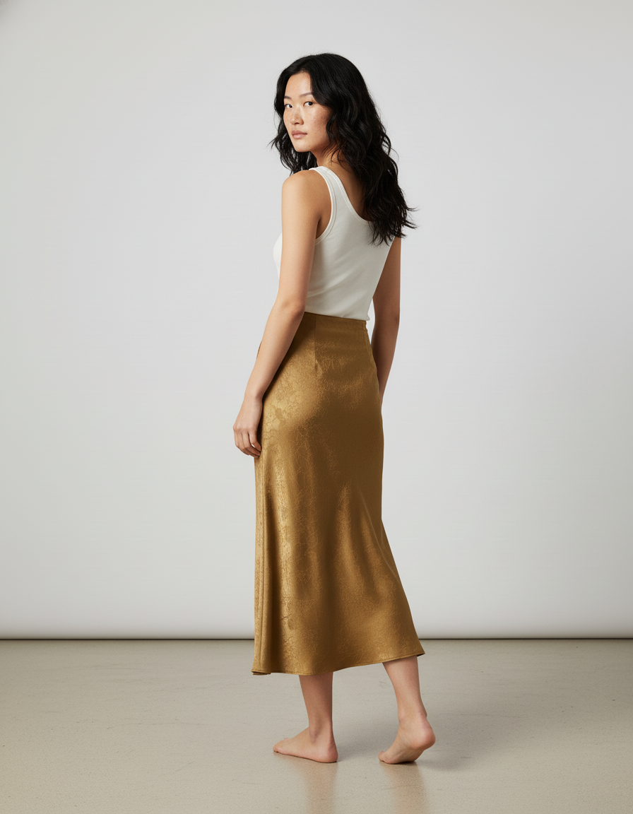 Jupe Longue Doré