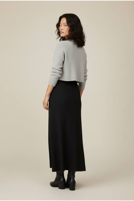 Jupe Droite Longue Taille Haute