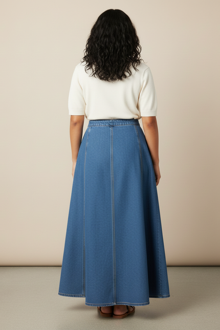 Jupe Longue Jean Évasée