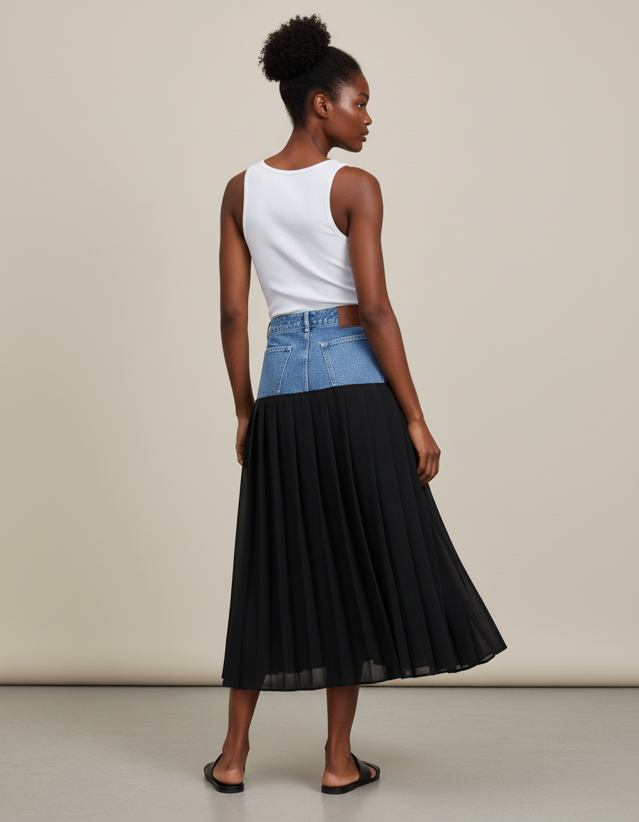 Jupe Plissée Soleil Longue