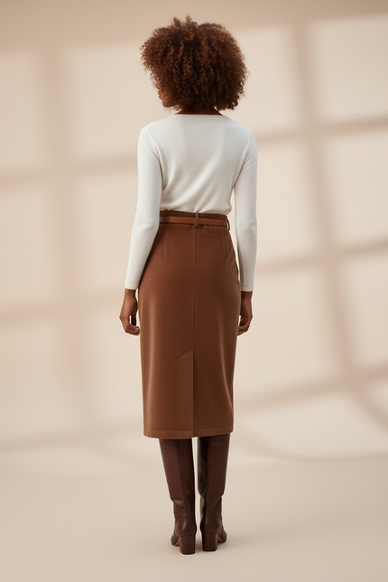 Jupe Crayon Longue Fendue