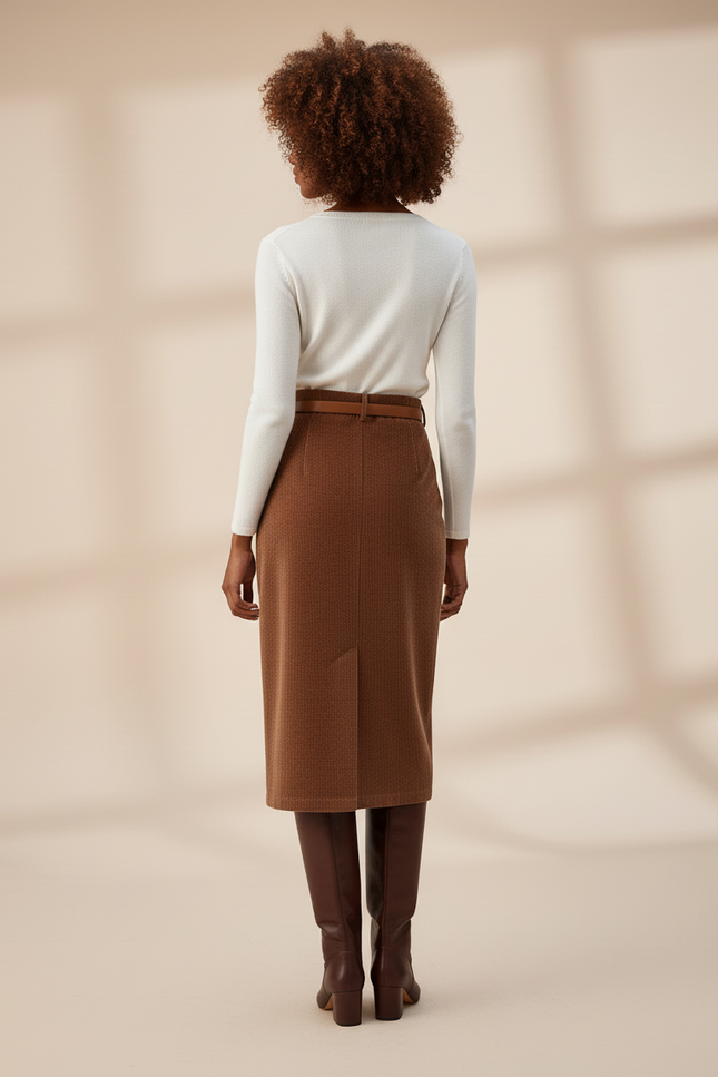 Jupe Crayon Longue Fendue