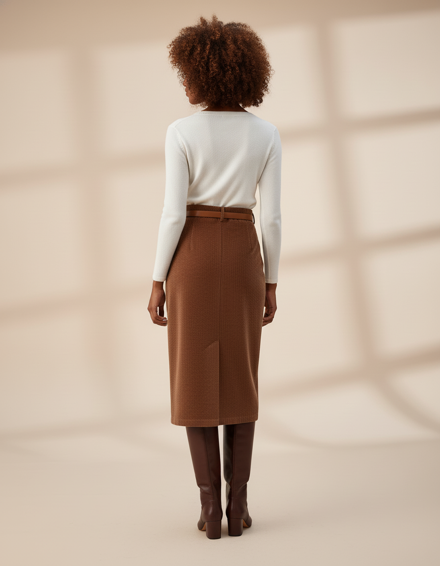 Jupe Crayon Longue Fendue