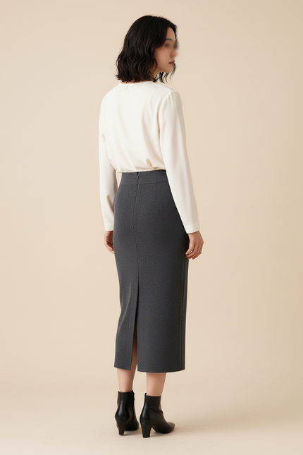 Jupe Droite Mi-Longue