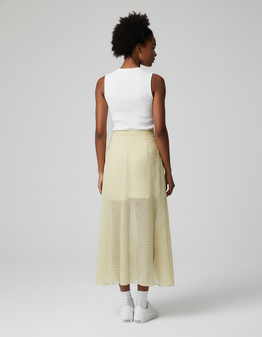 Jupe Longue Echancrée