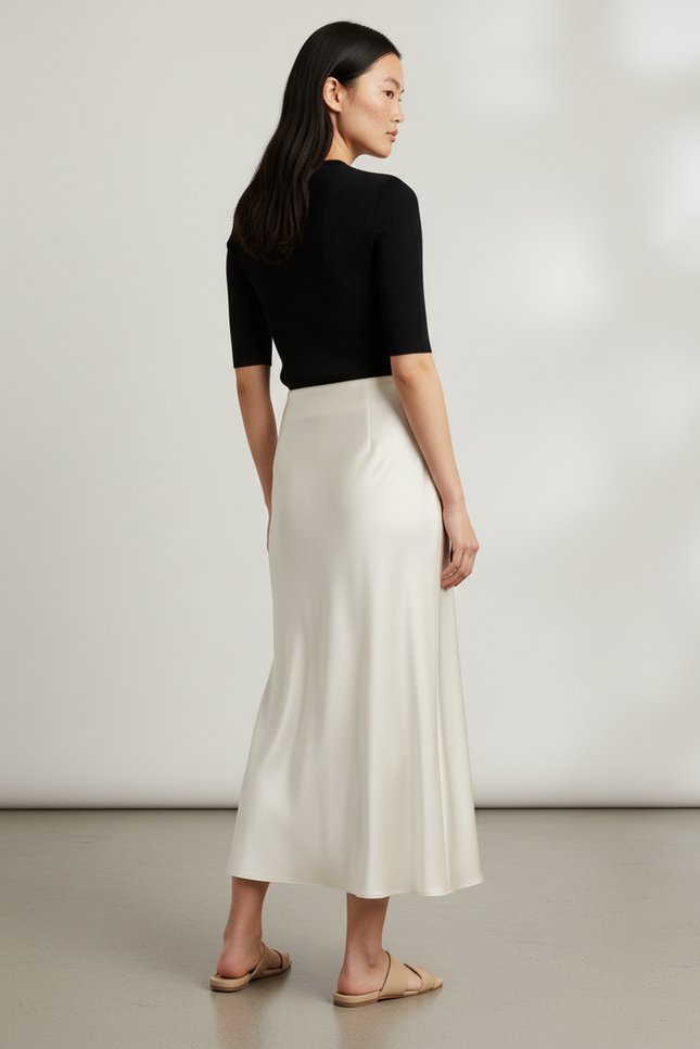 Jupe Ecru Longue