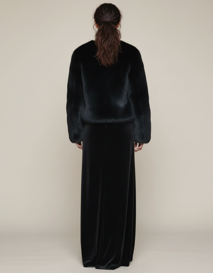 Jupe Longue Noire Avec Poches