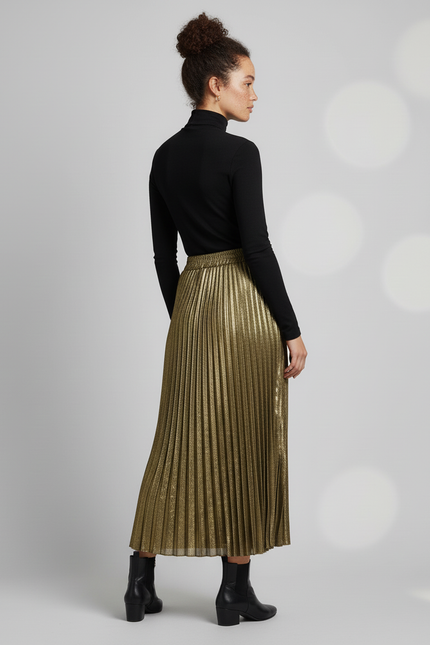 Jupe Longue Paillette Dorée