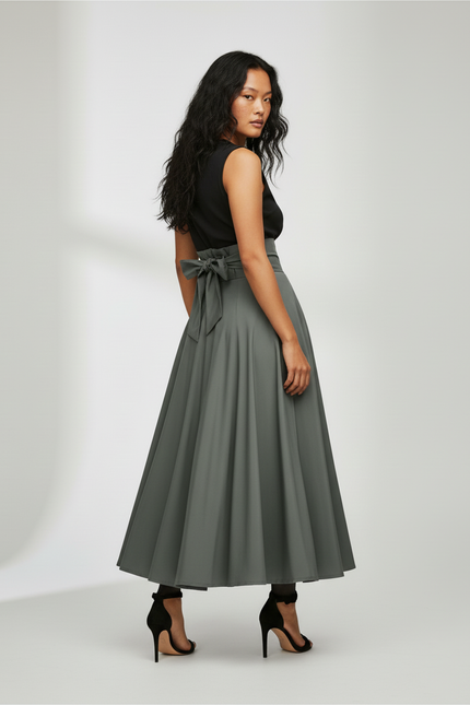 Jupe Cloche Longue Taille Haute