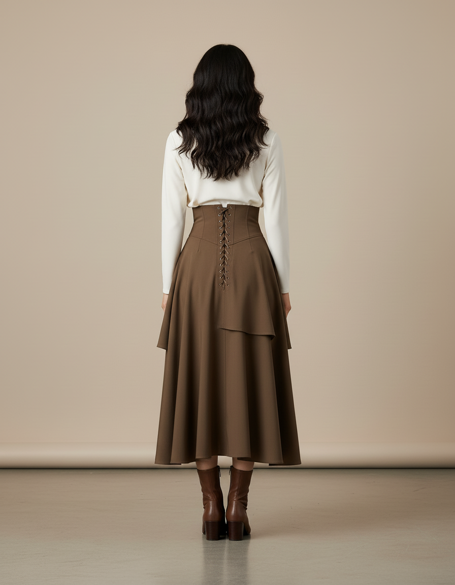 Jupe Longue Large Ceinture