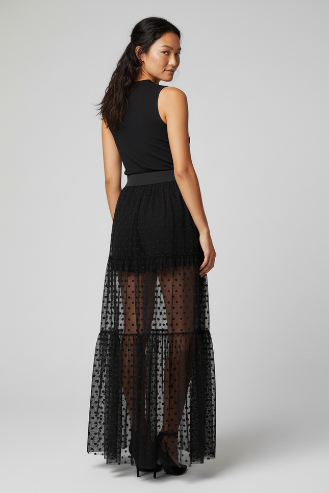 Jupe Longue Tulle Paillette