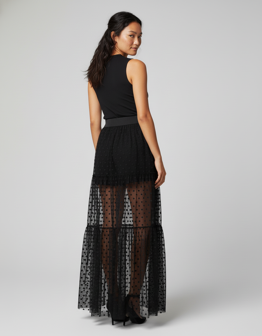 Jupe Longue Tulle Paillette