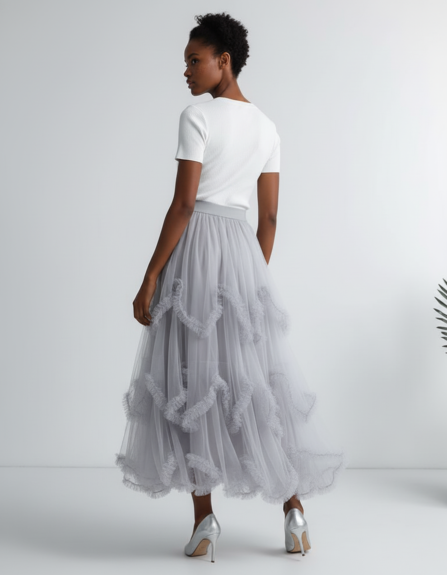 Jupe Longue Haute Couture