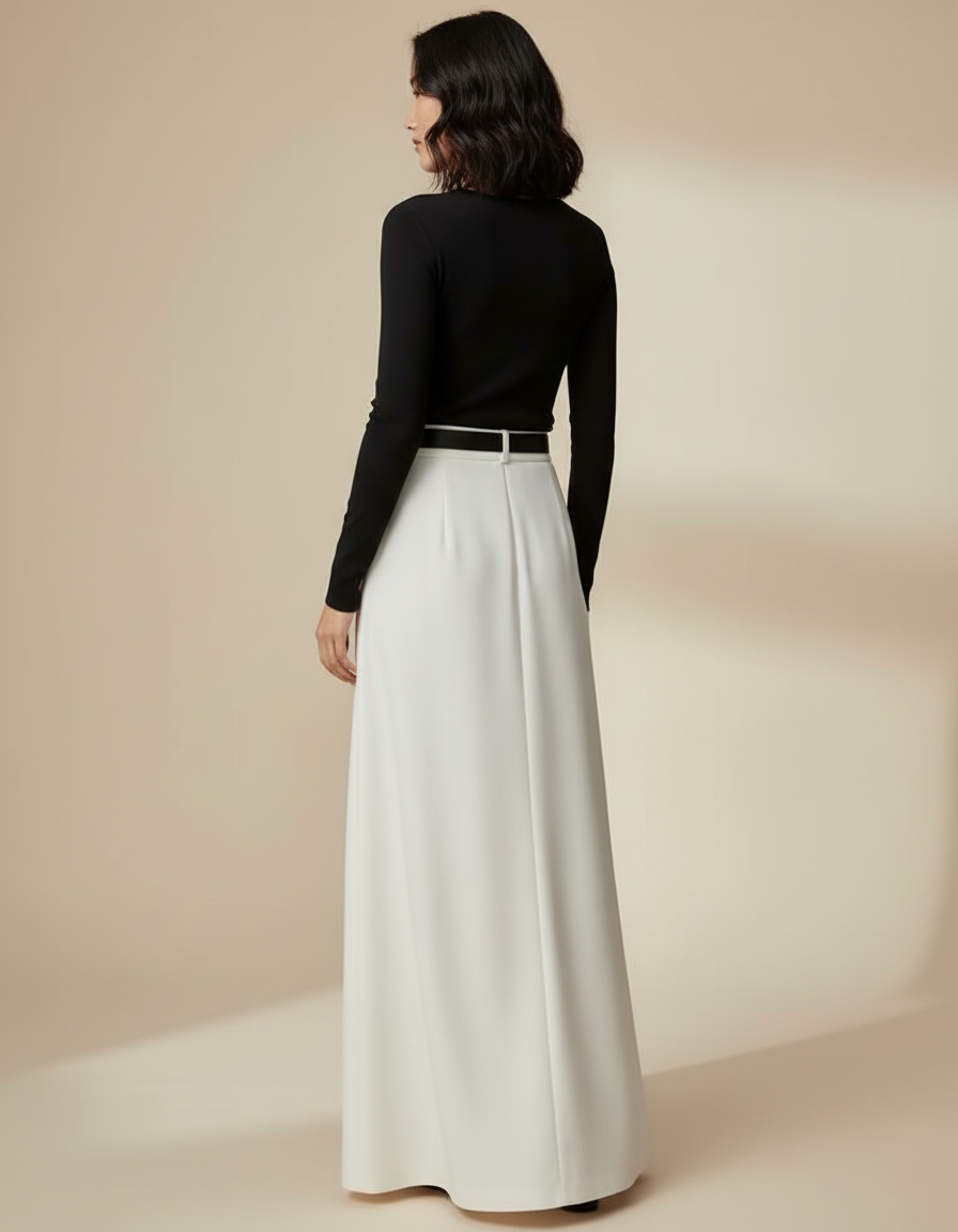 Jupe De Tailleur Longue