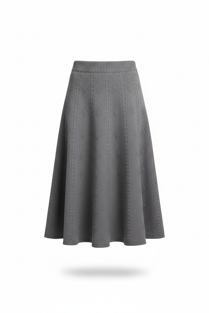 Jupe Mi-Longue Taille Haute