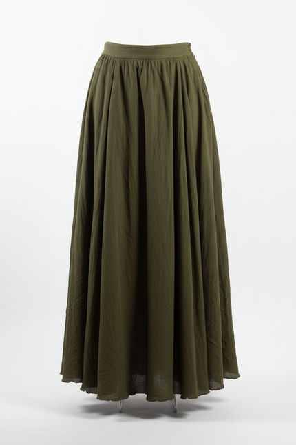 Jupe Longue Vert Kaki