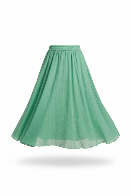Jupe Longue Vert Pastel
