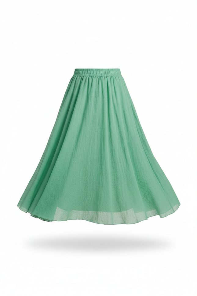 Jupe Longue Vert Pastel