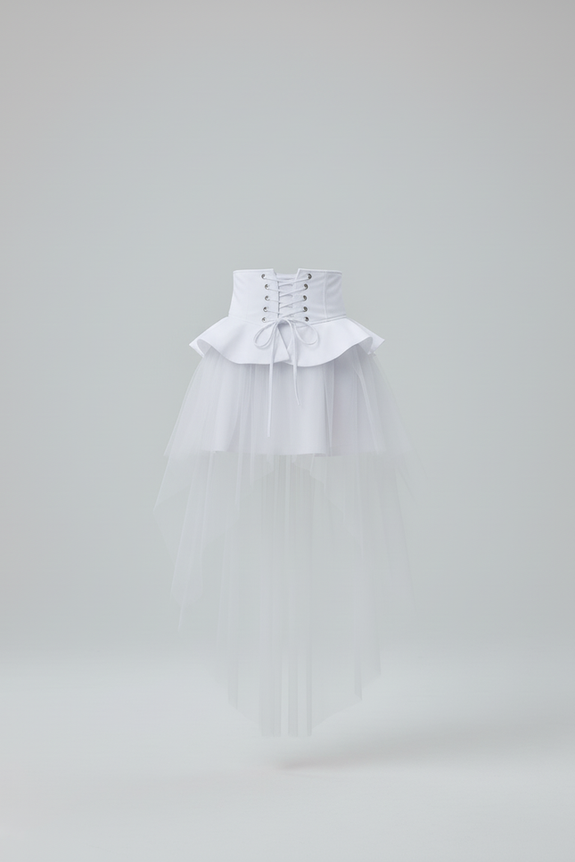 Jupe Blanche Courte Devant Et Longue Derriere