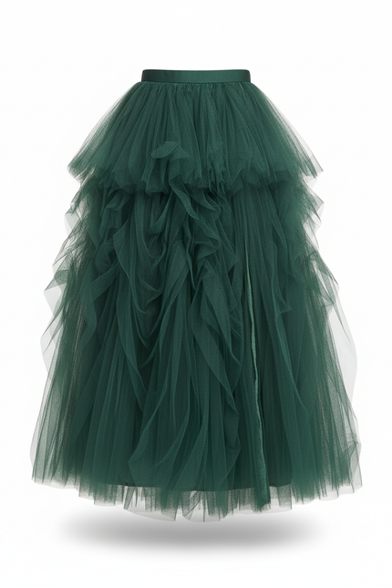 Jupe Longue Verte Fendue