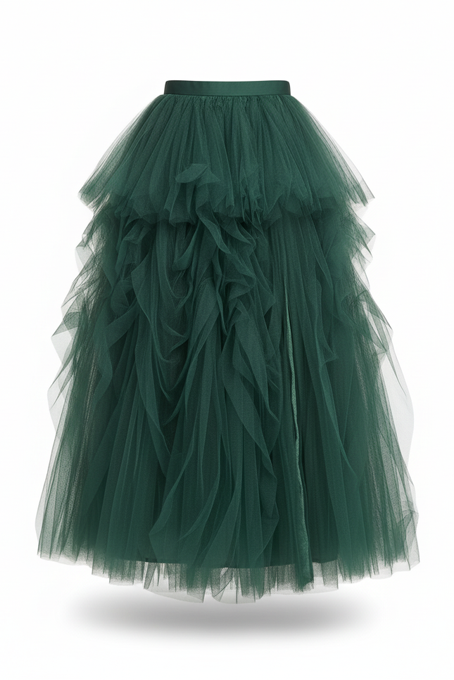 Jupe Longue Verte Fendue