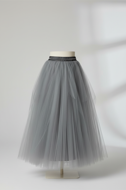 Jupe Longue Transparente Paillette