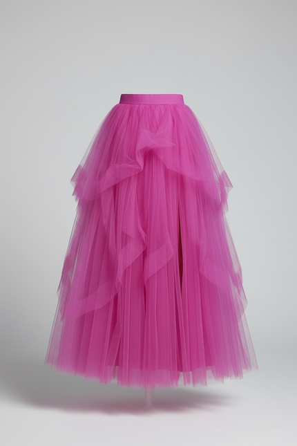 Jupe Longue Voile Fendue