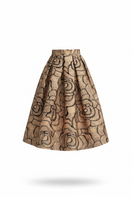 Jupe Patineuse Mi-Longue