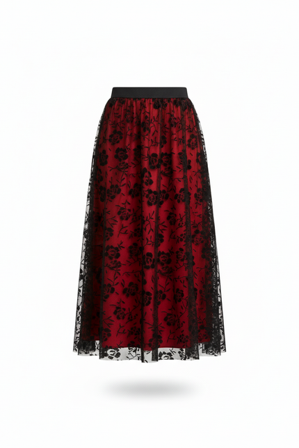 Jupe Longue Vintage Fleurie Élégante