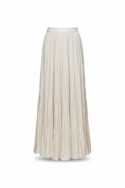 Jupe Longue Beige Lin