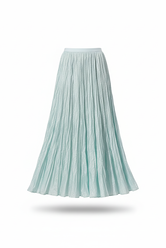 Jupe Froissée Longue