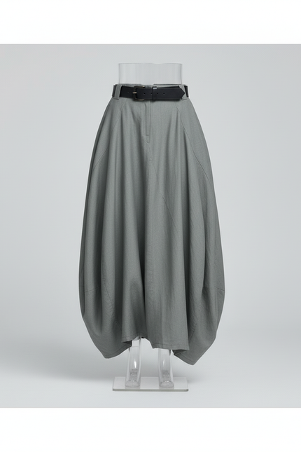 Jupe Longue Ample Décontractée Grise
