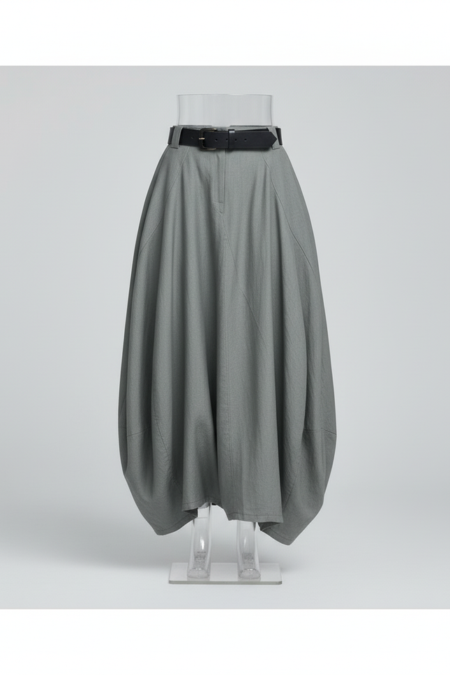 Jupe Longue Ample Décontractée Grise