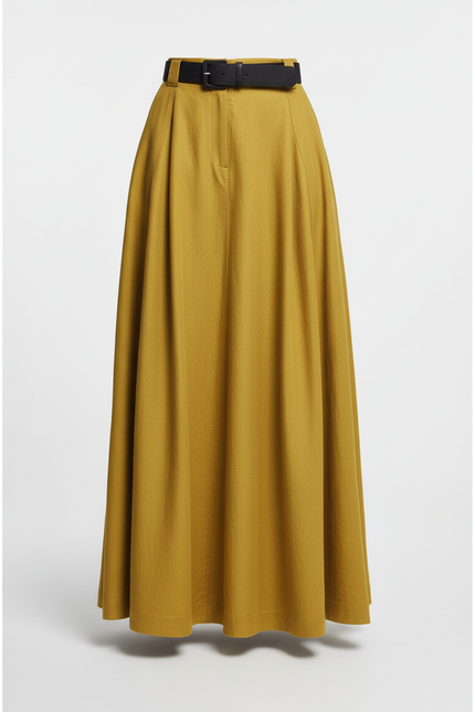 Jupe Moutarde Longue