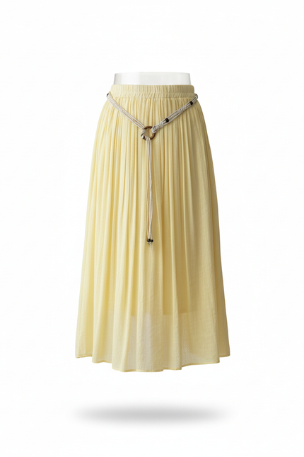 Jupe Longue Jaune Beurre