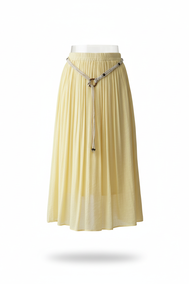 Jupe Longue Jaune Beurre