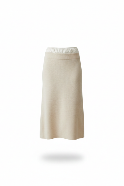 Jupe Creme Longue