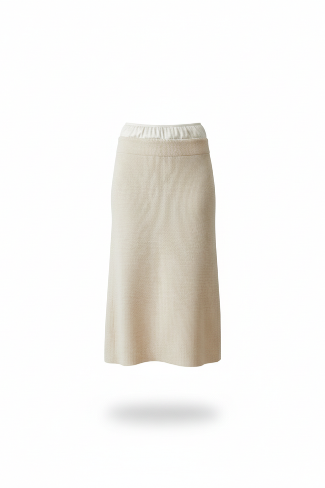 Jupe Creme Longue