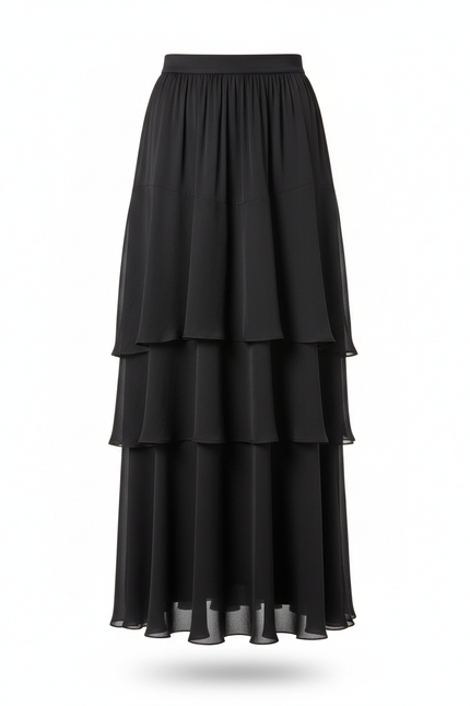 Jupe Longue Elastique Doré