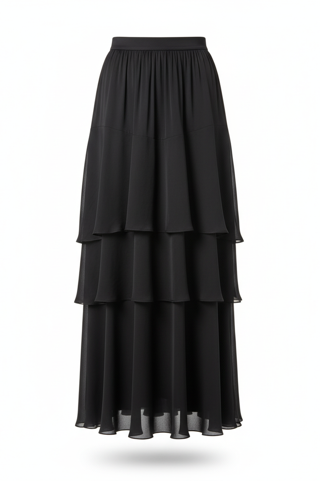 Jupe Longue Elastique Doré