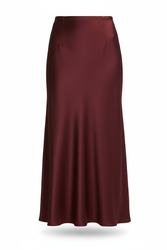 Jupe Longue Bordeaux Femme