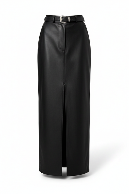 Jupe Noir Moulante Longue