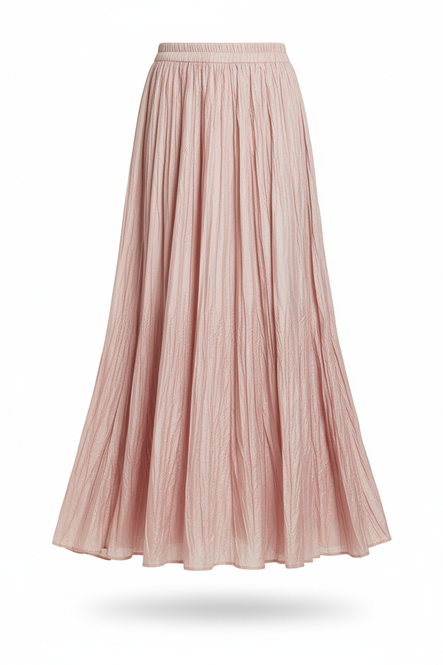 Jupe Longue Plissee Femme Ronde
