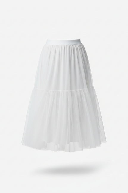 Jupe Longue Blanche Transparente