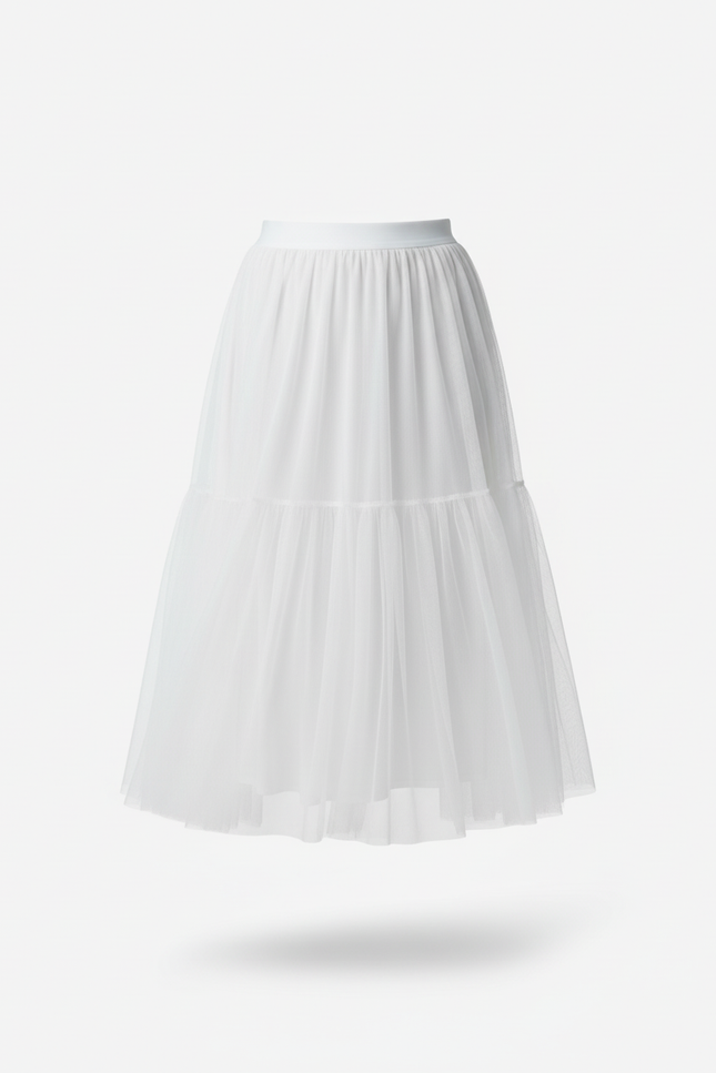 Jupe Longue Blanche Transparente